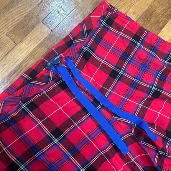 Ralph Lauren Red Plaid Pajama PJ Lounge pants - Picture 4 of 6